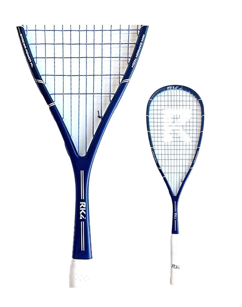STREAM POWER LITE - NAVI - Raqueta Squash - marco largo - 105gr - peso total 139 gr - Balanceada